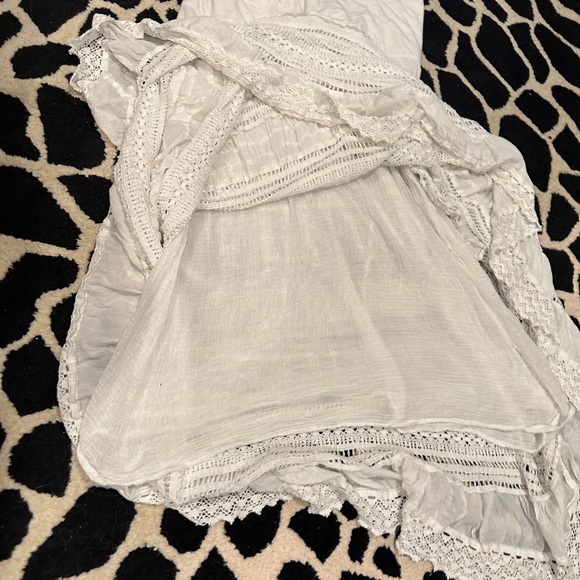 Beautiful lined white crochet style hippy dress size large - Picture 7 of 7